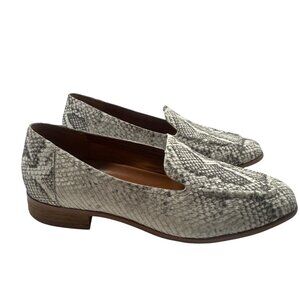 Franco Sarto Clarise2 Snake Print Leather Loafers Womens Shoes Size 8.5 slip-on